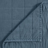 Cotton Canvas Box Stitch Coverlet Set