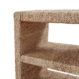 Beach House Style Burkhard 24" Side Table with Grass Rope Accent