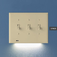 Toggle Switchlight For Triple Gang Switches - Ivory