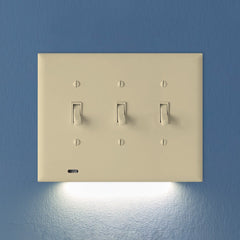 Toggle Switchlight For Triple Gang Switches - Ivory