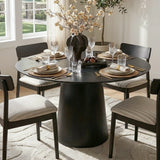 Saigong 42" Oak Round Dining Table