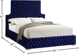 Sedona Contemporary Tufted Velvet Bed with Chrome Legs – Elegant Design for Modern Bedrooms