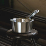 Set of 3 saucepans with glass lids