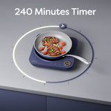Ciarra Donut Plug in Portable Single Induction Hob 2000W with 4H Timer | Midnight Dream