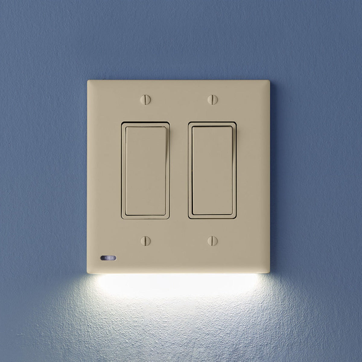 Rocker Switchlight For Double Gang Switches - Ivory