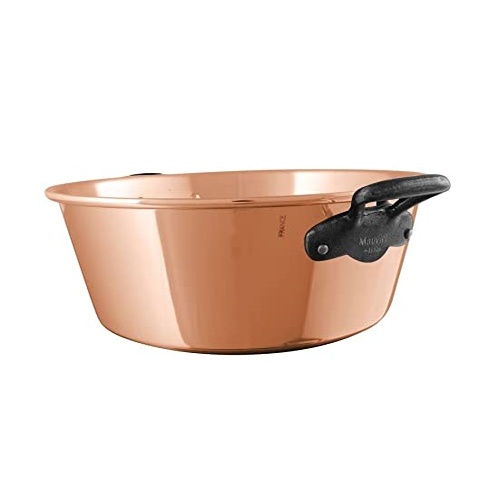 Mauviel M'PASSION Copper Jam Pan Set With Cast Iron Handles, 9.45-Qt