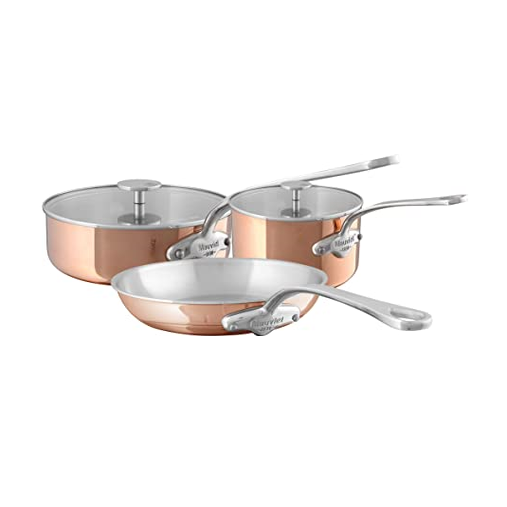 Mauviel M'TRIPLY S 5-Piece Cookware Set With Cast Stainless Steel Handles