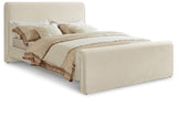 Sloan Velvet Bed: Luxurious Contemporary Design with Curved Headboard for Stunning Bedroom Makeover