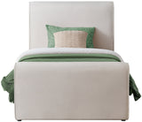 Sloan Velvet Bed: Luxurious Contemporary Design with Curved Headboard for Stunning Bedroom Makeover