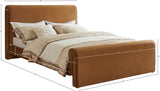 Sloan Velvet Bed: Luxurious Contemporary Design with Curved Headboard for Stunning Bedroom Makeover