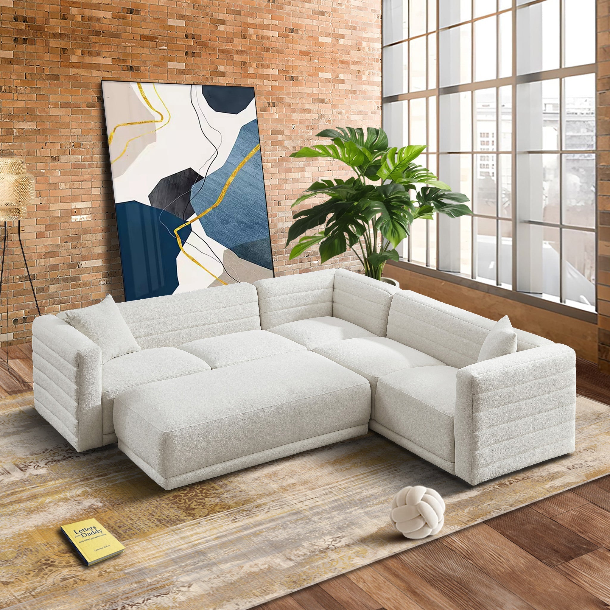 Solo Modular Corner Sectional Mid-Century Modern Sofa