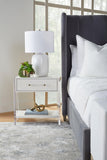 Sonia Shagreen 1-Drawer Nightstand