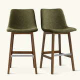 South 28.5" Modern Upholstered Bar Stool (Set of 2)