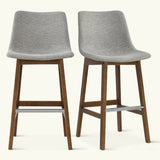 South 28.5" Modern Upholstered Bar Stool (Set of 2)