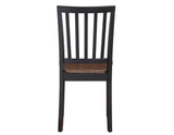 Joplin Solid Wood Farmhouse Chair, Walnut and Ebony Finish