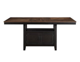 Bermuda 60-80" Storage Counter Table with 20" Leaf