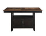 Bermuda 60-80" Storage Counter Table with 20" Leaf