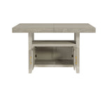 Garland 60-80" Counter Table with 20" Leaf, Greige Finish