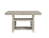 Garland 60-80" Counter Table with 20" Leaf, Greige Finish
