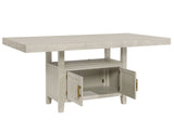 Garland 60-80" Counter Table with 20" Leaf, Greige Finish
