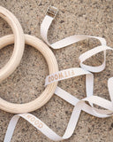Straps for gym rings | white