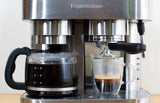Stainless Steel Combination Pump Espresso Machine with 10-Cup Drip Coffeemaker