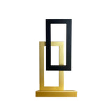 Satin Black & Satin Gold Table Lamp