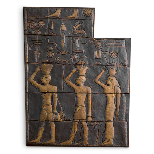 Wall Object Akhtihotep
Bronze highlight finish