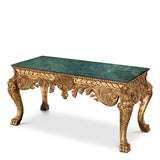 Console Table Matthias
Antique gold finish | green marble