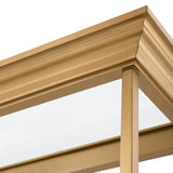 Cabinet Watson
Brushed brass finish | clear glass
