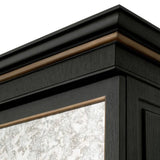 Bar cabinet Kellam
Black finish | antique mirror glass