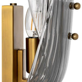 Wall Lamp Amun
Brushed brass finish | smoke glass