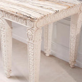 Console Table Croome Court
Antique white finish | white marble