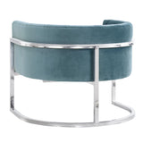 Magnolia Performance Velvet Accent Chair - Silver Base