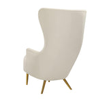 Julia Performance Velvet Wingback Accent Chair by Inspire Me! Home Decor