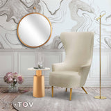 Julia Performance Velvet Wingback Accent Chair by Inspire Me! Home Decor