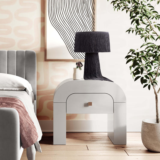 Hump 26" Arched Nightstand With Drawer
