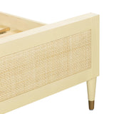 Sierra Wood & Rattan Bed