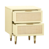 Sierra 22" Cane 2-Drawer Nightstand