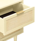 Sierra 22" Cane 2-Drawer Nightstand