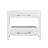Brandyss 26" Burl 2-Drawer Nightstand