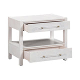 Brandyss 26" Burl 2-Drawer Nightstand