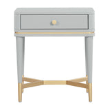 Julieta 19" Acacia Wood Nightstand With Drawer