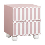 Tori 23" Motif 2-Drawer Nightstand