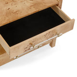 Brandyss 26" Burl 2-Drawer Nightstand