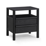 Tyra 22" Ash 2-Drawer Nightstand
