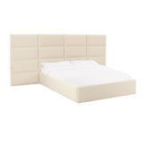 Eliana Performance Velvet Bed with Wings