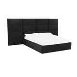 Eliana Performance Velvet Bed with Wings