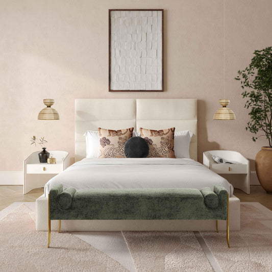 Eliana Cream Performance Boucle Bed