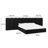 Palani Performance Velvet Headboard Wings